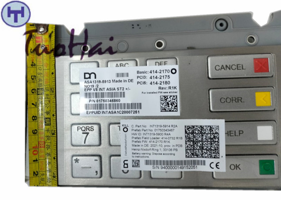 01750343467 Wincor ATM যন্ত্রাংশ EPP V8 INT2 ASIA ST2+/-A2 কীবোর্ড অরিজিনাল